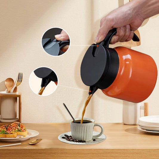 Portable stainless steel kettle