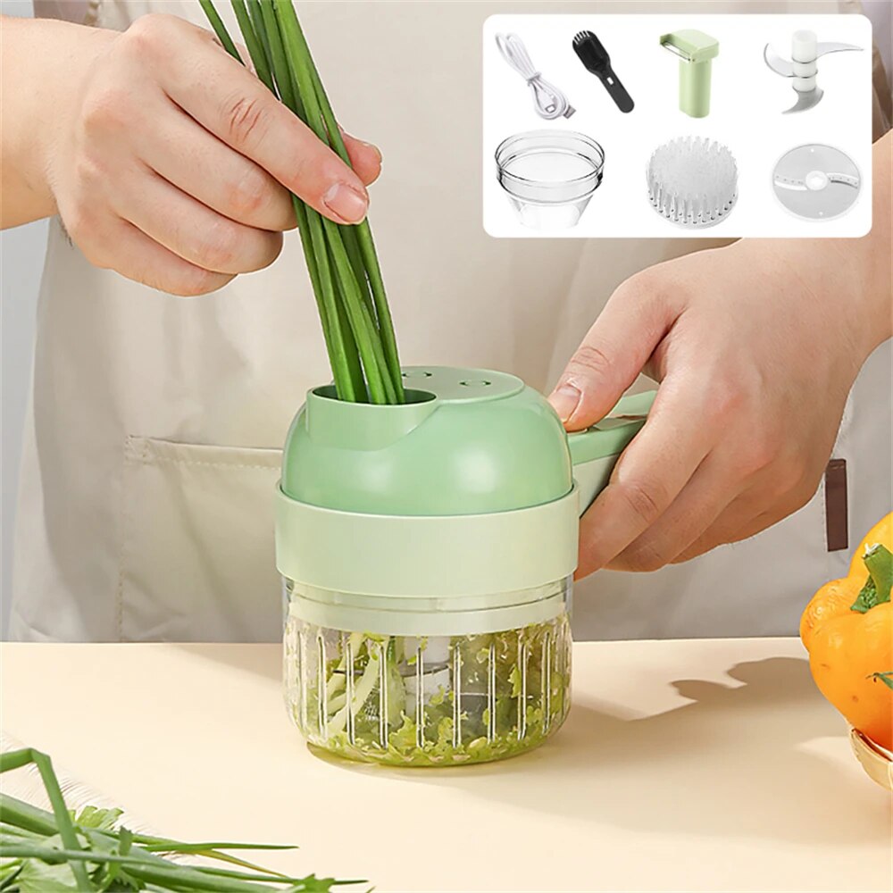 4 In 1 Electric Vegetable Cutter