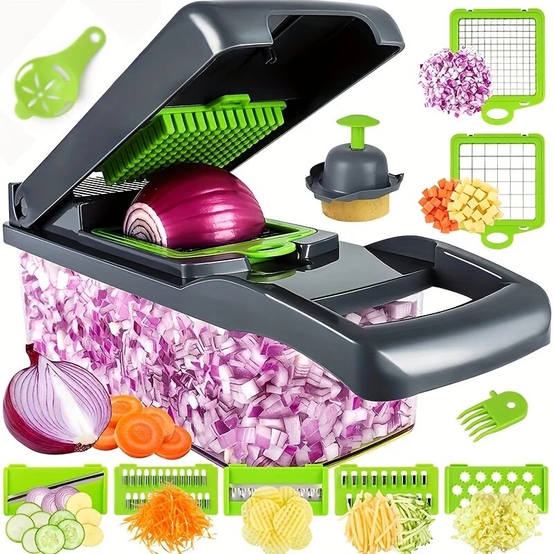 12 in 1 Multi-Function Vegetable Food Cutter Potato Cutter Onion Chopper A